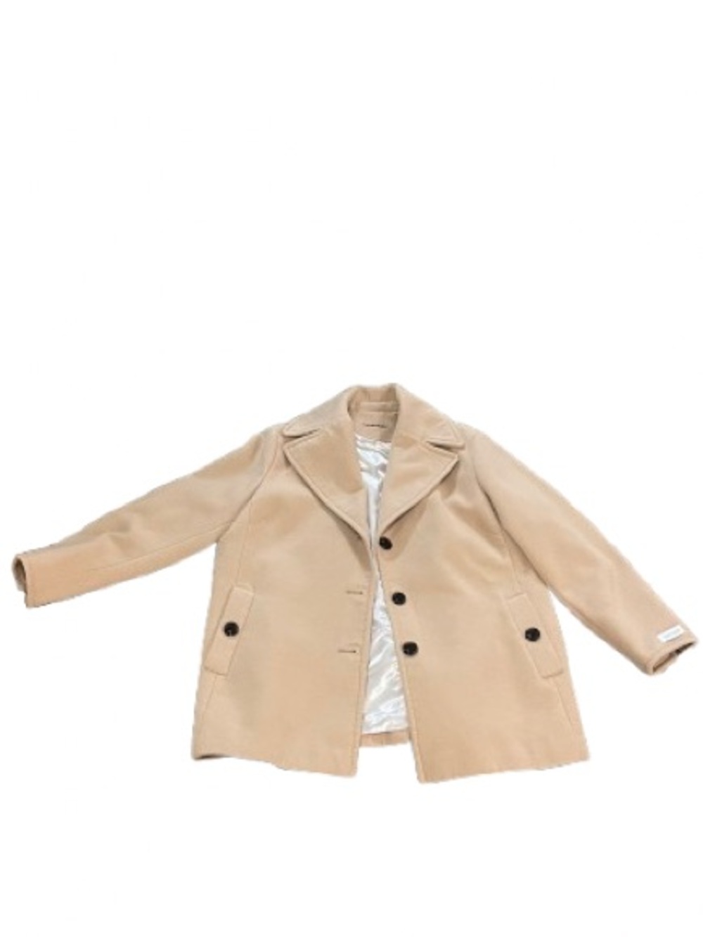 ✨ STUNNING Calvin Klein Camel Wool-Blend Walker Coat ✨